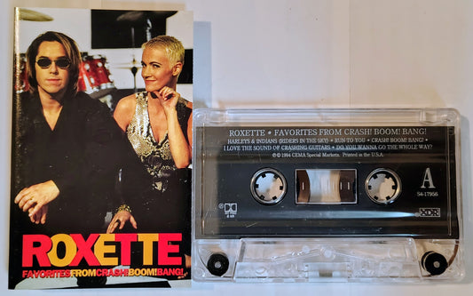 Roxette - “Favorites From Crash! Boom! Bang!” - CASSETTE TAPE VG/VG