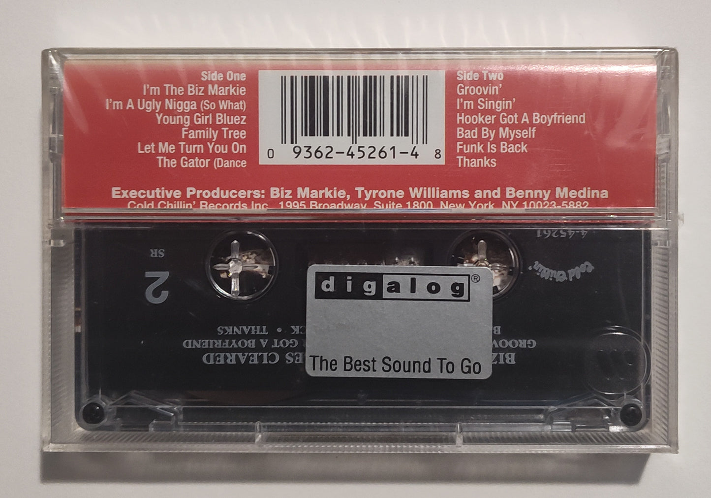 Biz Markie - "All Samples Cleared" - CASSETTE TAPE (SR; DIGalog; DOLBY) NM/M (Sealed; Lightstruck spine of j card)