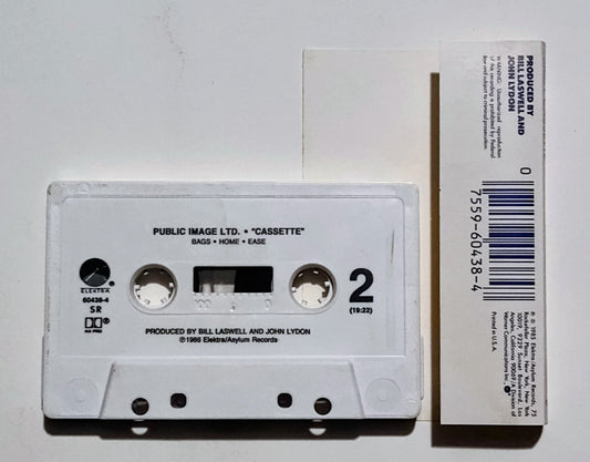 Public Image Ltd (PIL) - "Cassette ("Album")" - CASSETTE TAPE (SR; DOLBY HX PRO) VG+/VG+