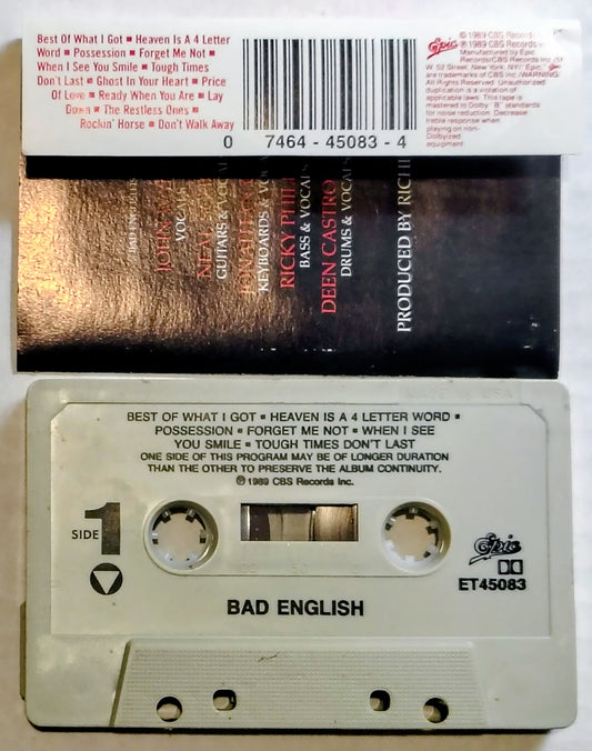 Bad English - “Bad English” - CASSETTE TAPE VG+/VG