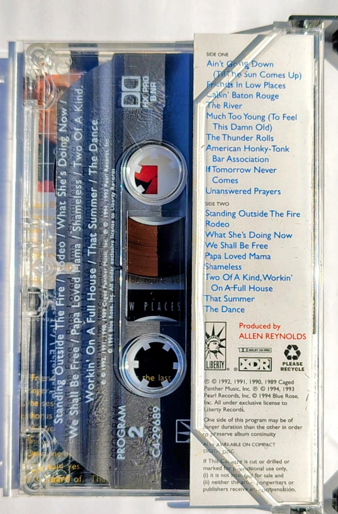 Garth Brooks - "The Hits" - CASSETTE TAPE VG+/VG+