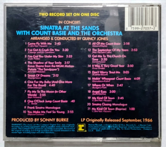 Count Basie & His Orchestra with Frank Sinatra - “Live At The Sands” - COMPACT DISC VG/G+ (Plays perfect; tested!)