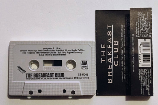 Various Artists - "The Breakfast Club Soundtrack" - CASSETTE TAPE (Chrome; DOLBY; grid shell) VG+/VG+