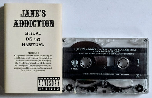 Jane’s Addiction - “Ritual De Lo Habitual” - CASSETTE TAPE VG/VG
