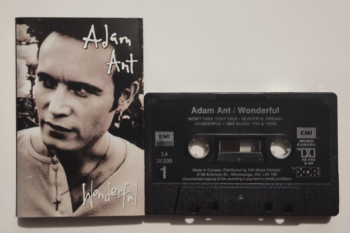 Adam Ant - "Wonderful" - CASSETTE TAPE (XDR; DOLBY HX PRO B NR) VG/VG
