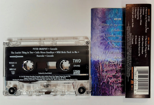 Peter Murphy (Bauhaus) - "Cascade" - CASSETTE TAPE (SR;DIGalog;DOLBY HX PRO B NR) VG+/VG+