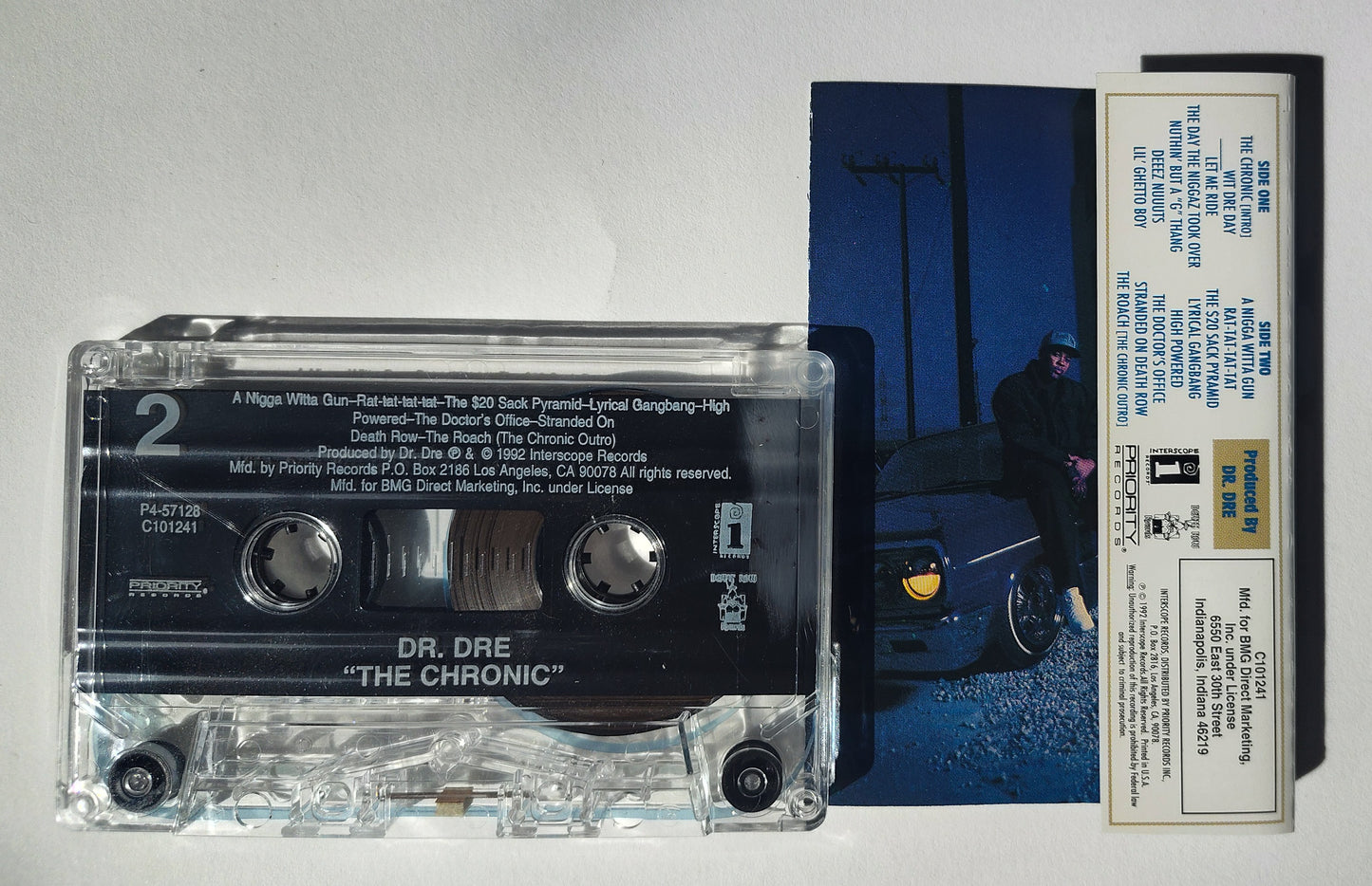 Dr Dre - "The Chronic" - CASSETTE TAPE (BMG CLUB VERSION) VG+/VG*See notes*