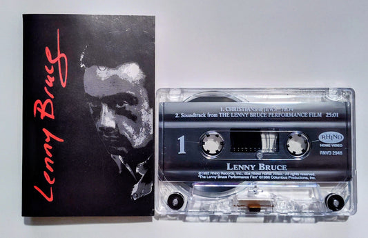Lenny Bruce - "Soundtrack From The Lenny Bruce Performance Film" - CASSETTE TAPE VG/VG+