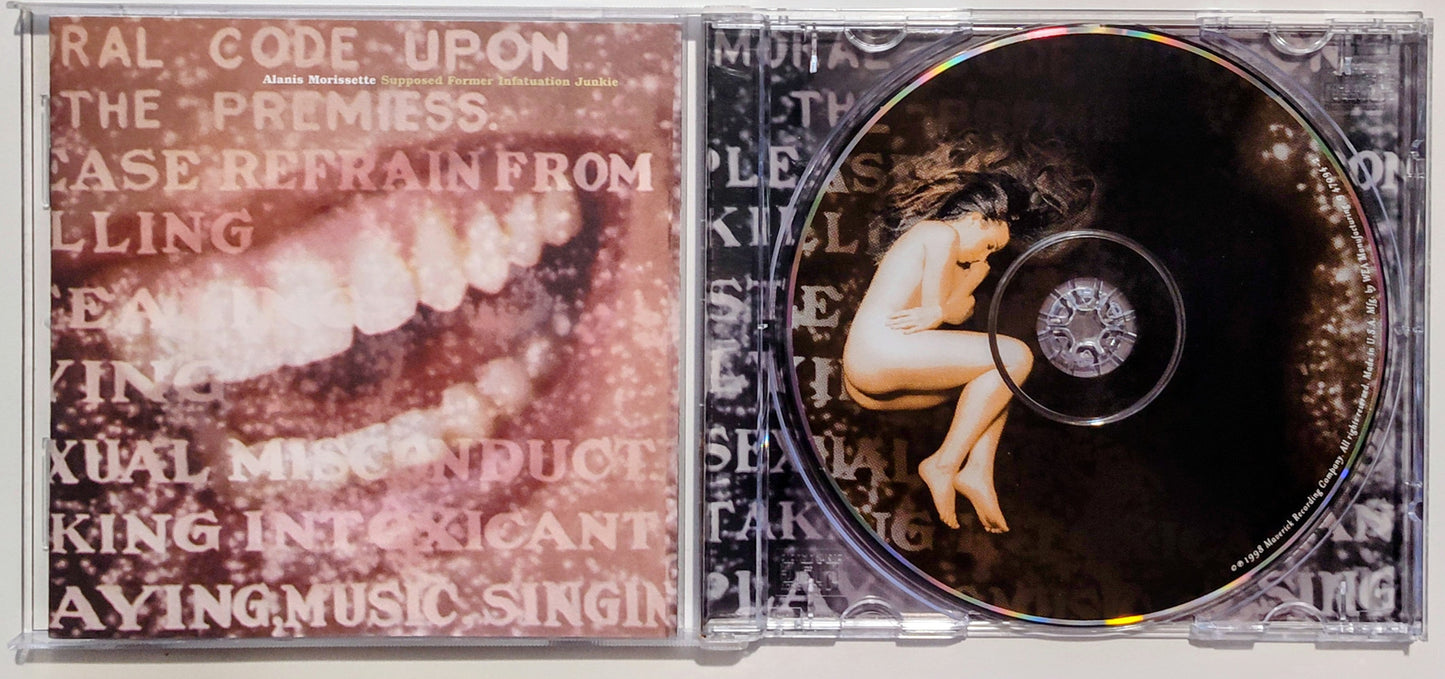 Alanis Morrisette - "Supposed Former Infatuation Junkie" - COMPACT DISC VG+/VG *🚨*