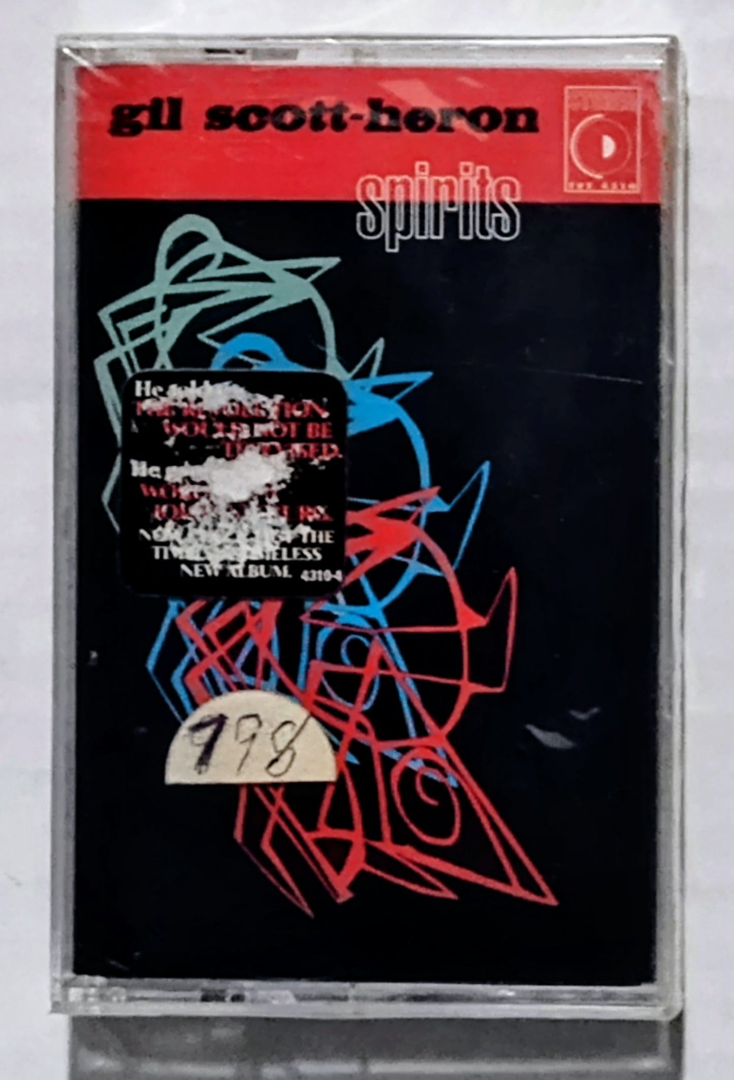 Gil Scott-Heron - “Spirits” - CASSETTE TAPE M/M (Sealed with heavily worn hype sticker)