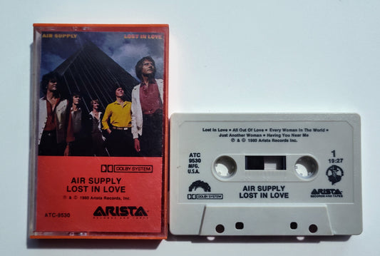 Air Supply - "Lost In Love" - CASSETTE TAPE (DOLBY) VG+/VG+ (Original Orange Case)
