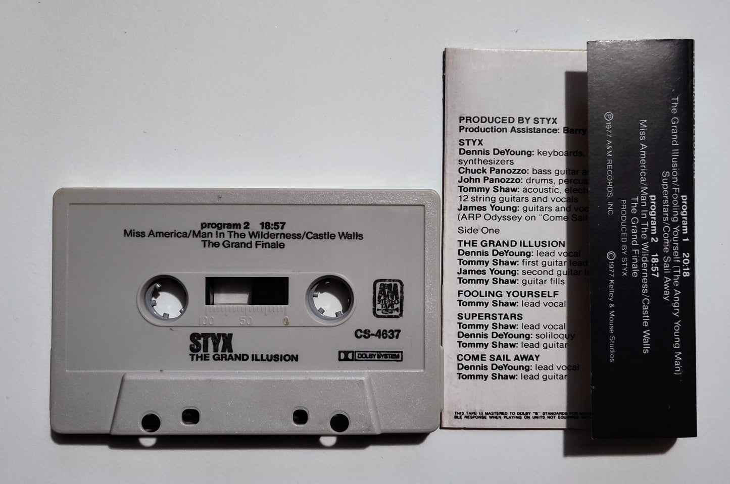 Styx - "The Grand Illusion" - CASSETTE TAPE (DOLBY) VG/VG