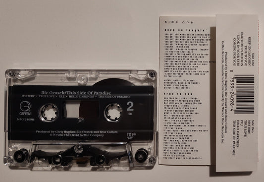 Ric Ocasek (The Cars) - "This Side Of Paradise" - CASSETTE TAPE (SR; DOLBY HX PRO B NR) VG+/VG+