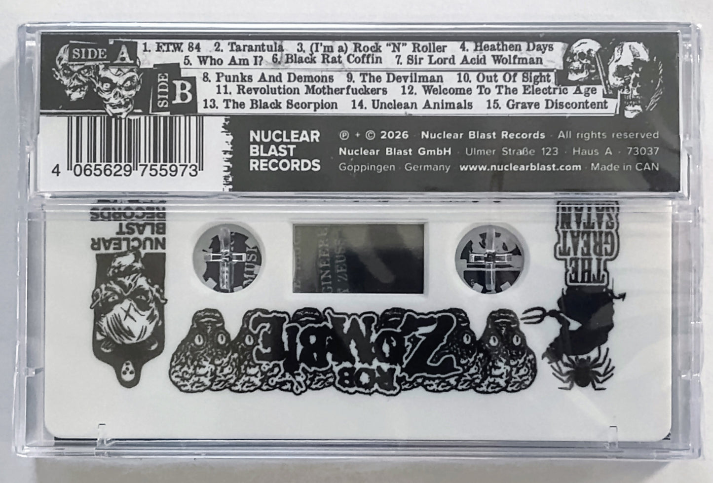 Rob Zombie - “The Great Satan” - CASSETTE TAPE M/M (Sealed) *🔥*