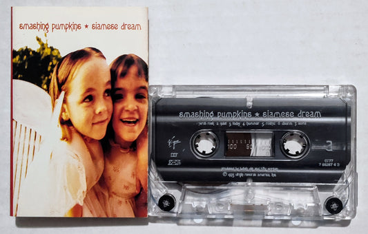 Smashing Pumpkins - "Siamese Dream" - CASSETTE TAPE (DOLBY) VG+/G+ (Worn side b of shell)
