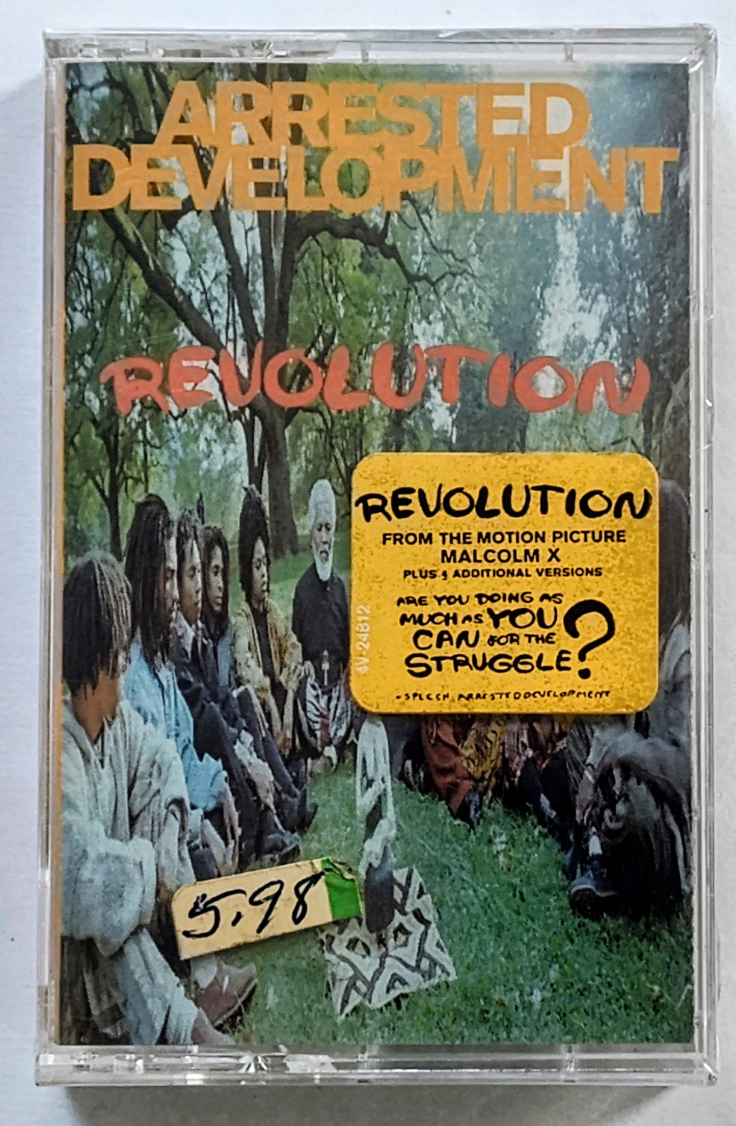 Arrested Development - “Revolution” - CASSETTE TAPE (Single) M/M (Sealed with hype sticker) [Atlanta, GA]