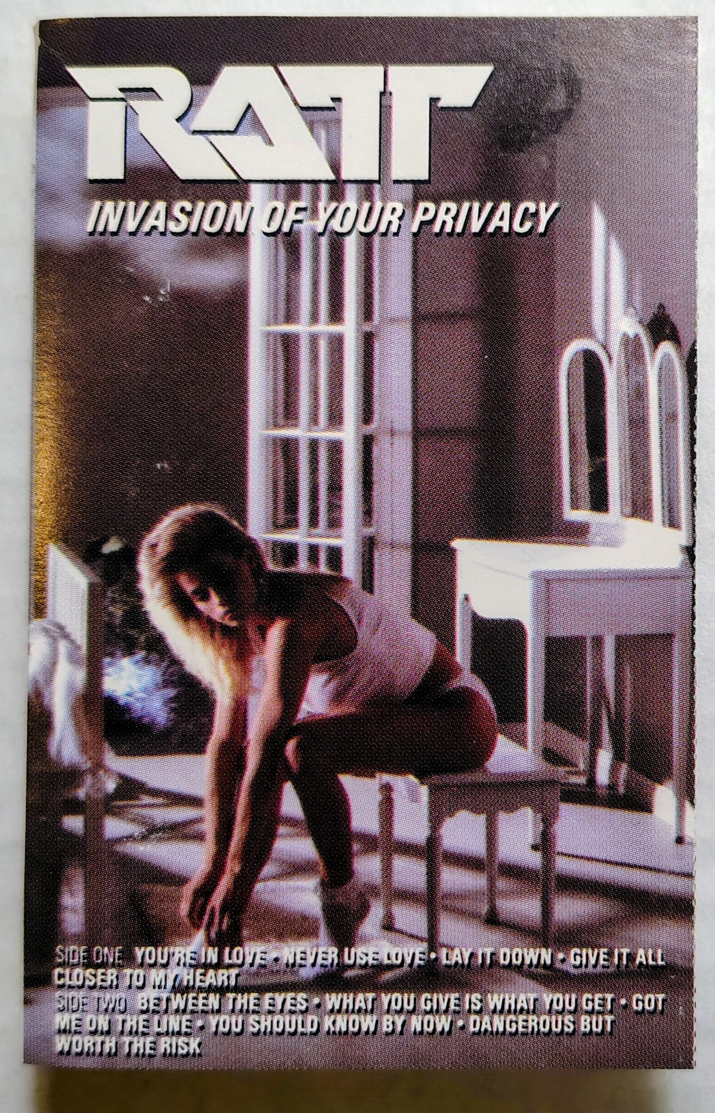 Ratt - “Invasion Of Your Privacy” - CASSETTE TAPE VG/VG