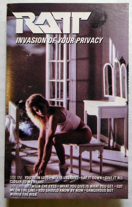 Ratt - “Invasion Of Your Privacy” - CASSETTE TAPE VG/VG