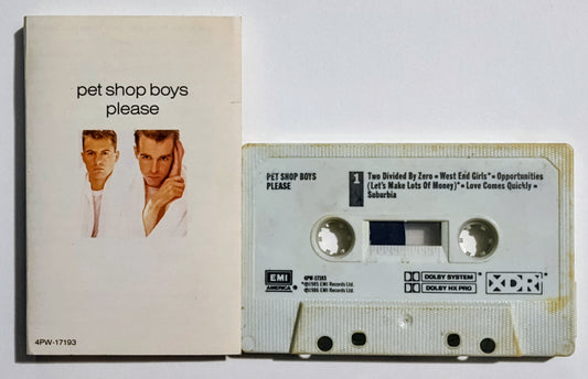 Pet Shop Boys - "Please" - CASSETTE TAPE VG+/VG
