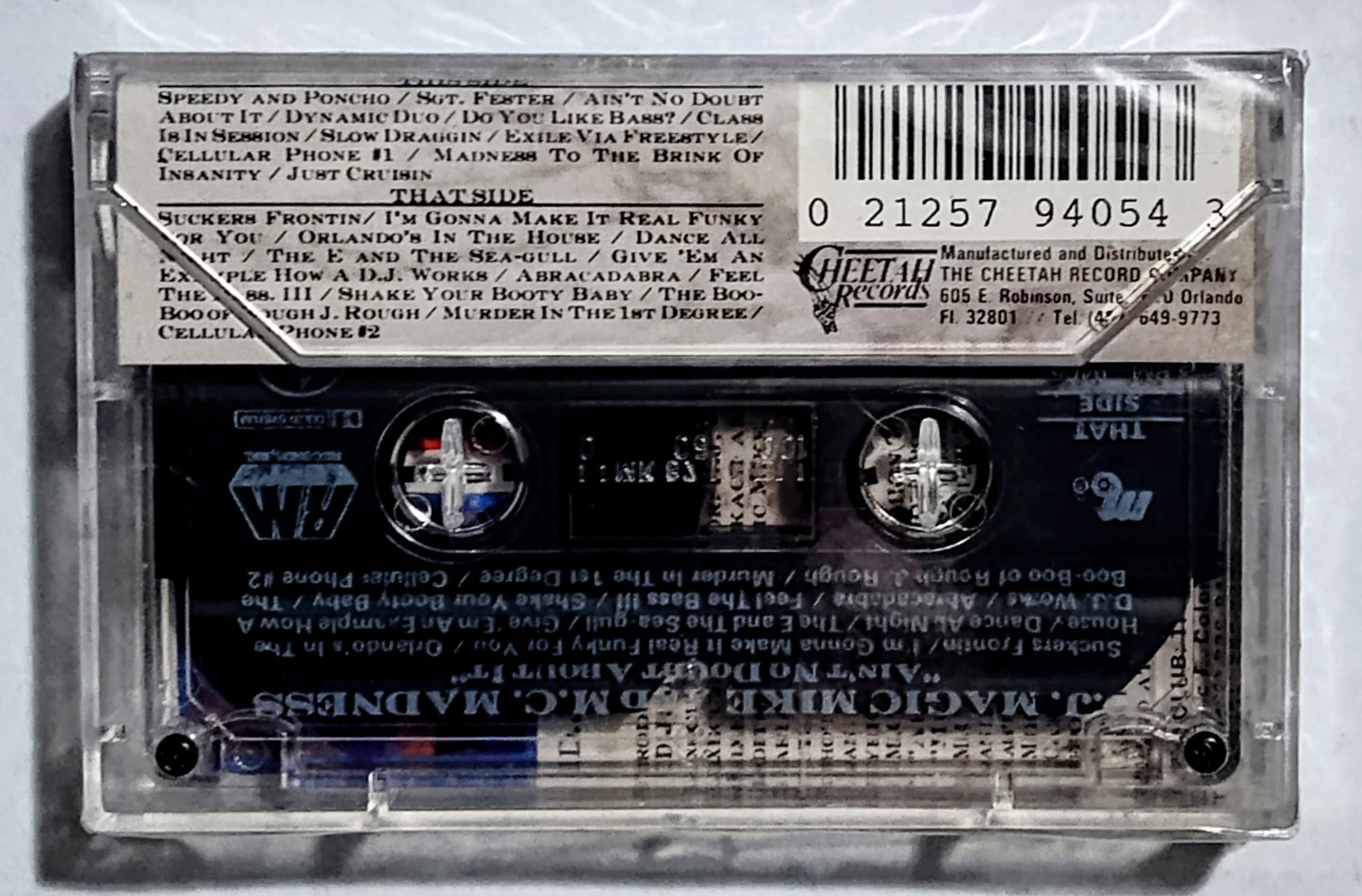 D.J. Magic Mike And M.C. Madness - “Ain’t No Doubt About It” - CASSETTE TAPE (Chrome) NM/M (Sealed; crack in underside of case)
