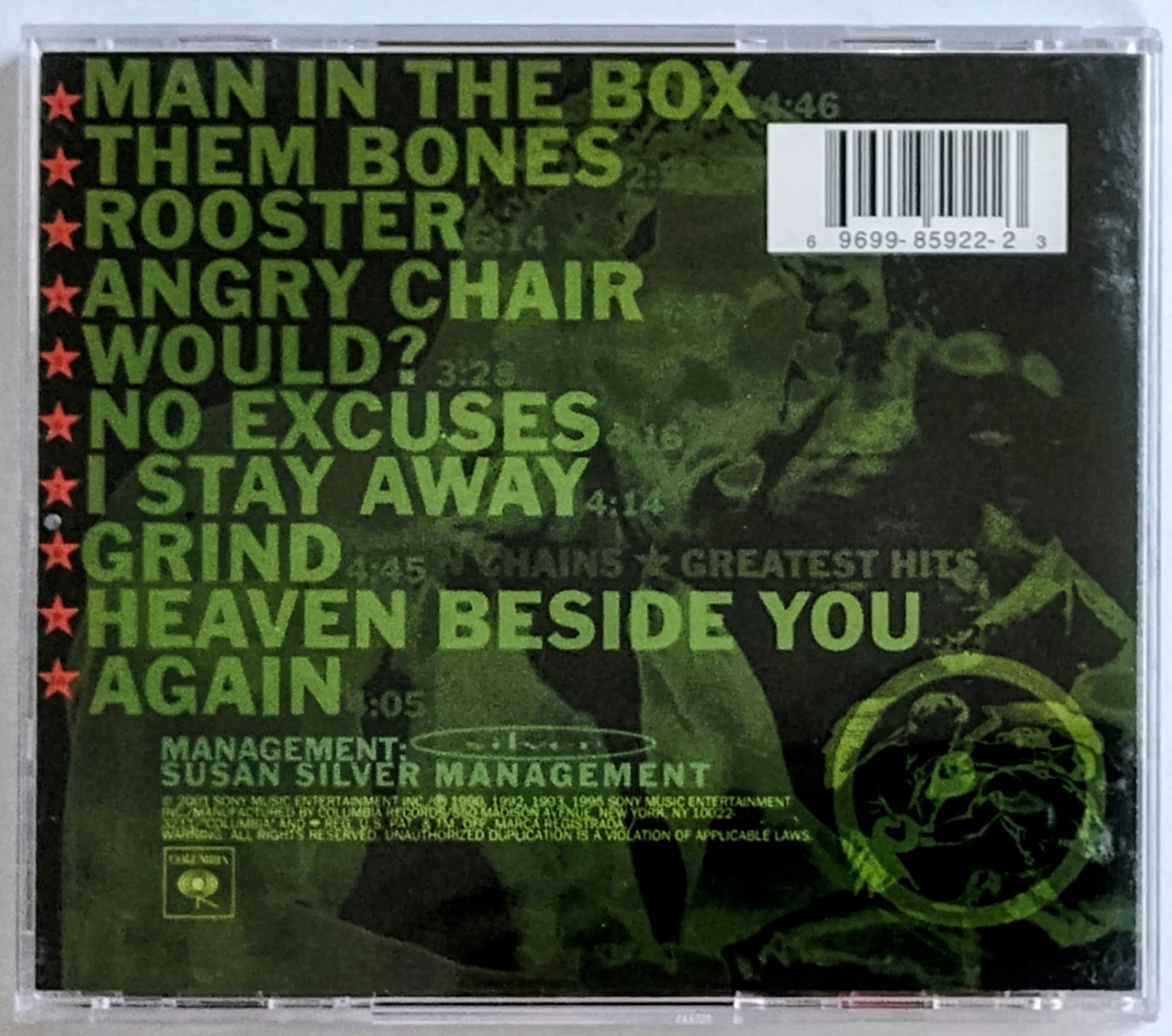 Alice In Chains - "Greatest Hits" - COMPACT DISC VG+/G (Plays perfect) *🚨*