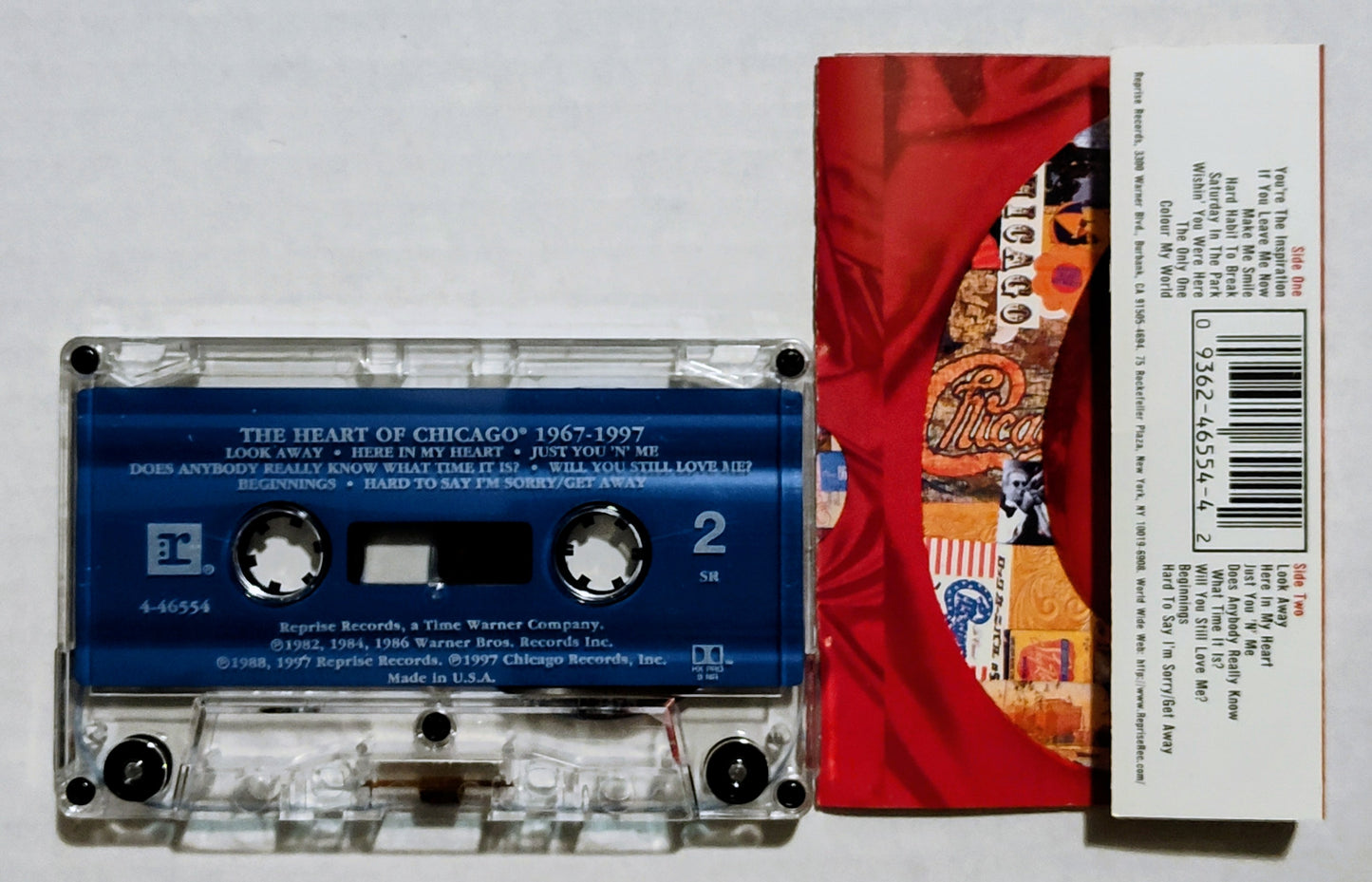 Chicago - “The Heart Of Chicago 1967-1997” - CASSETTE TAPE NM/NM