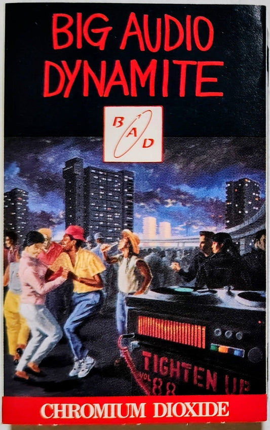 Big Audio Dynamite - "Tighten Up Vol. '88" - CASSETTE TAPE (Canada; black shell) VG/VG+
