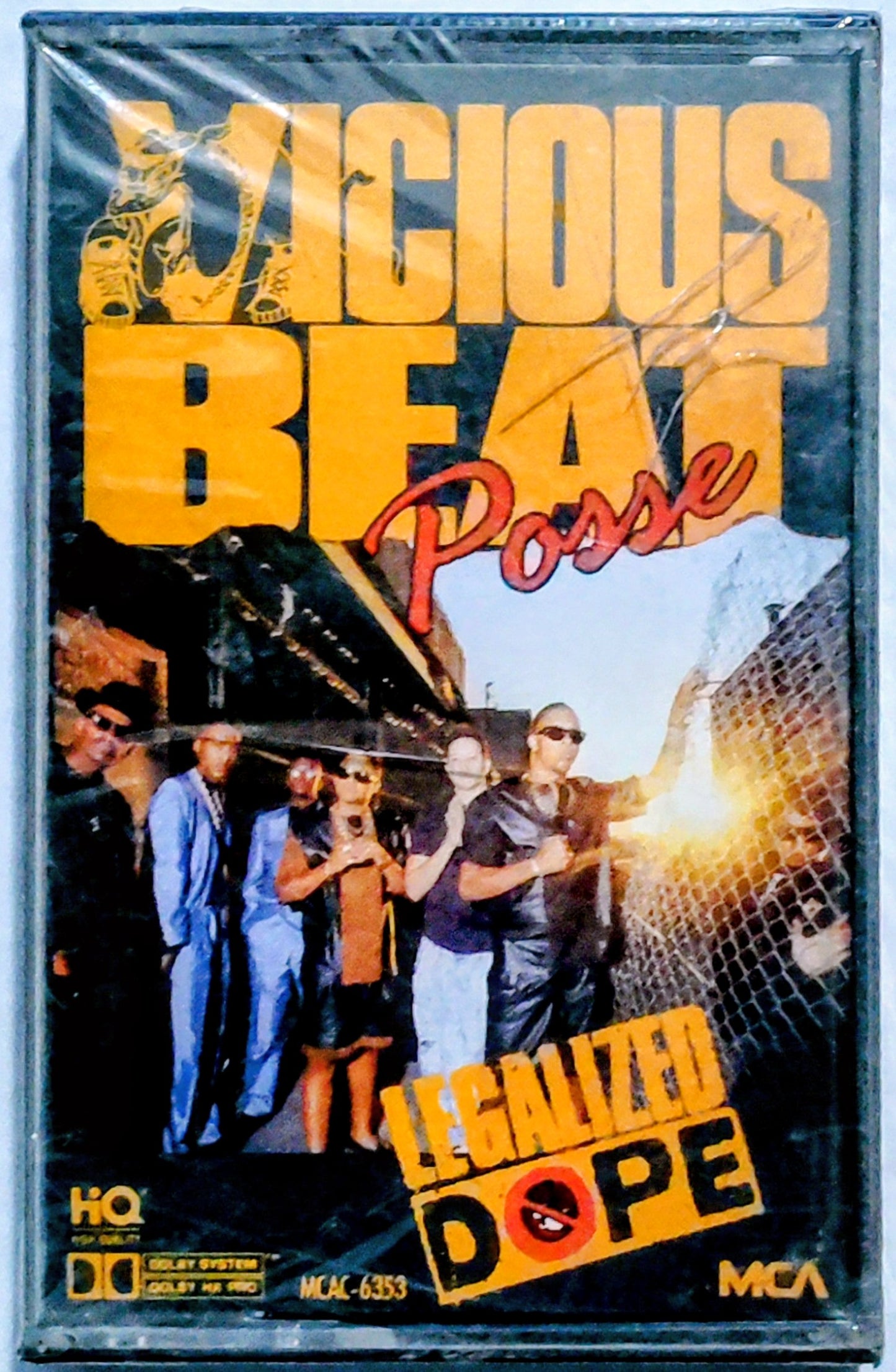 Vicious Beat Posse - “Legalized Dope” - CASSETTE TAPE VG+/M (Sealed; cracked cover; kinda grimey)