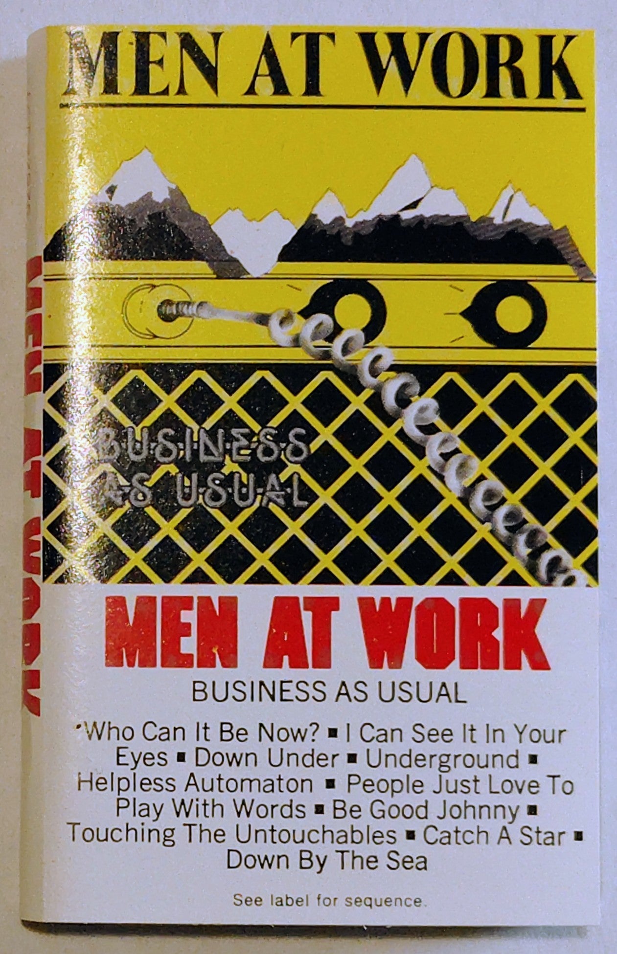 Men At Work - "Business As Usual" - CASSETTE TAPE VG+/VG+