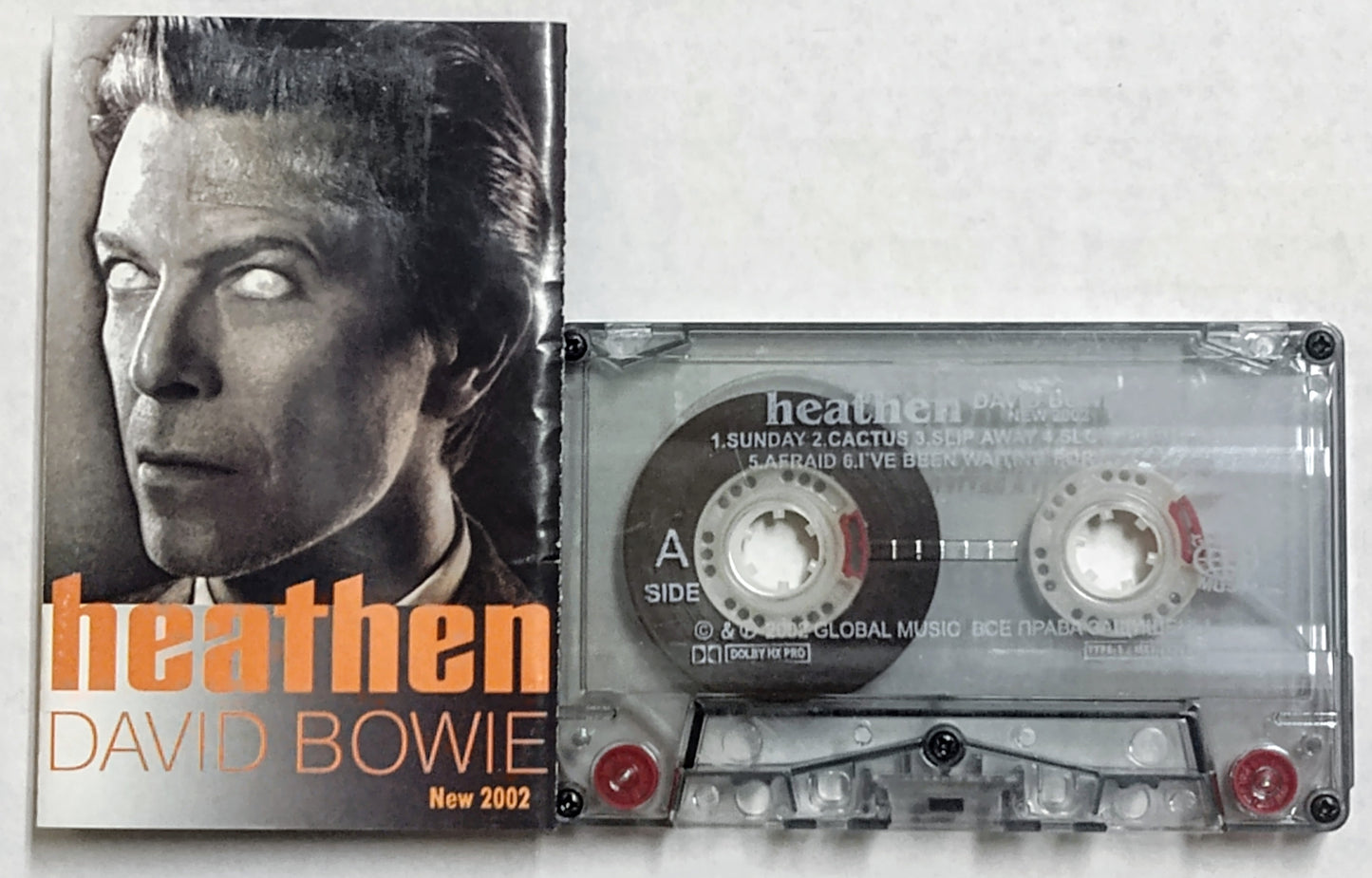 David Bowie - “Heathen” - CASSETTE TAPE (Russia; Unofficial) VG+/VG+