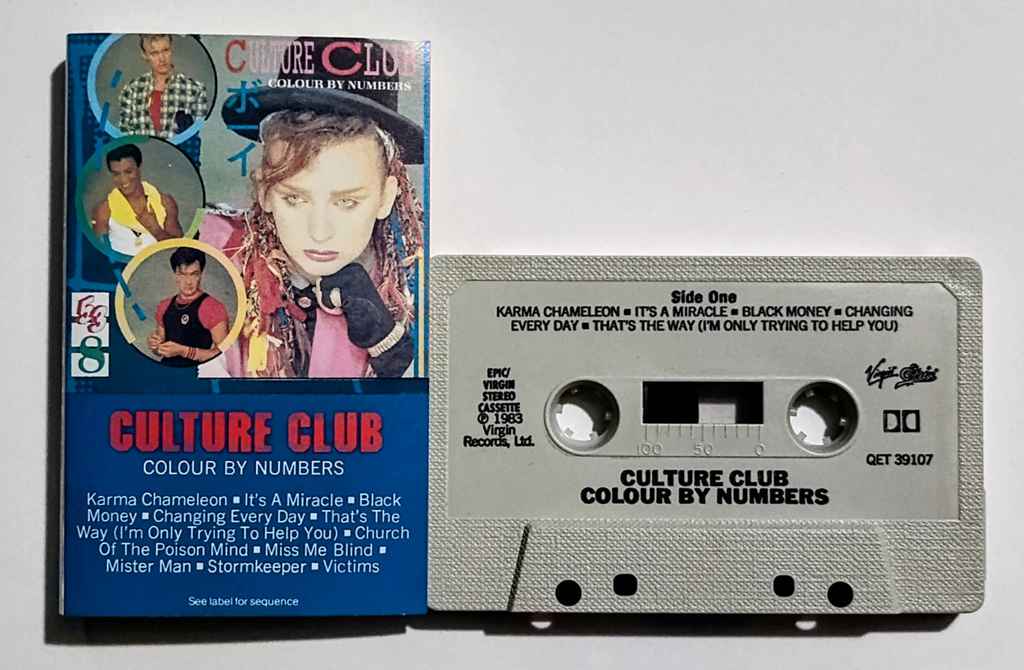 Culture Club - "Colour By Numbers" - CASSETTE TAPE VG+/VG+