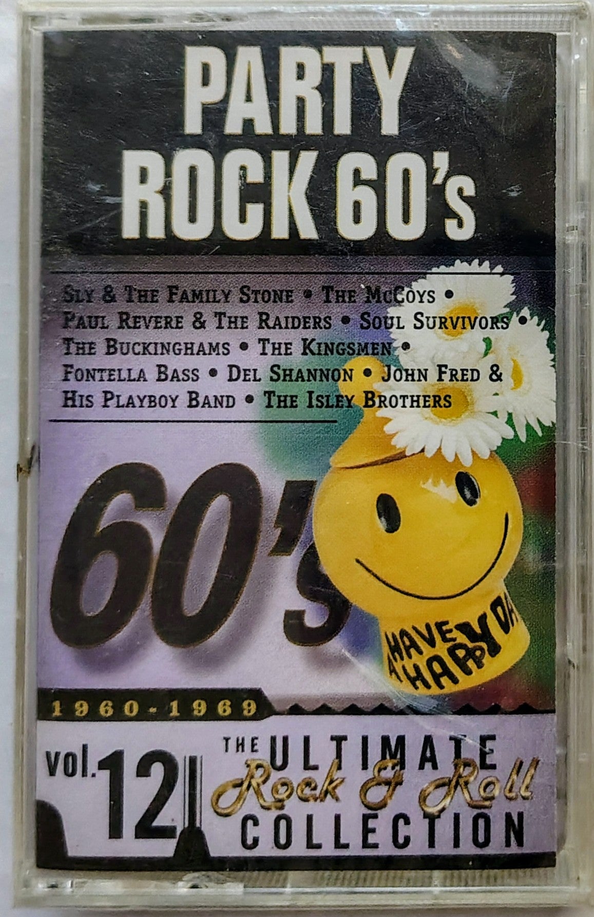 Various Artists - "Party Rock 60's, Vol. 12" - CASSETTE TAPE NM/M (Sealed; torn cellophane)