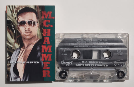 M.C. Hammer - "Let's Get It Started" - CASSETTE TAPE (DOLBY HX PRO B NR) VG+/VG+