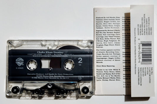 Chaka Khan - "Destiny" - CASSETTE TAPE VG+/VG