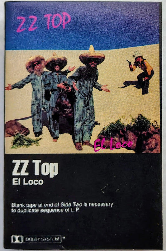 ZZ Top - “El Loco” - CASSETTE TAPE VG/VG