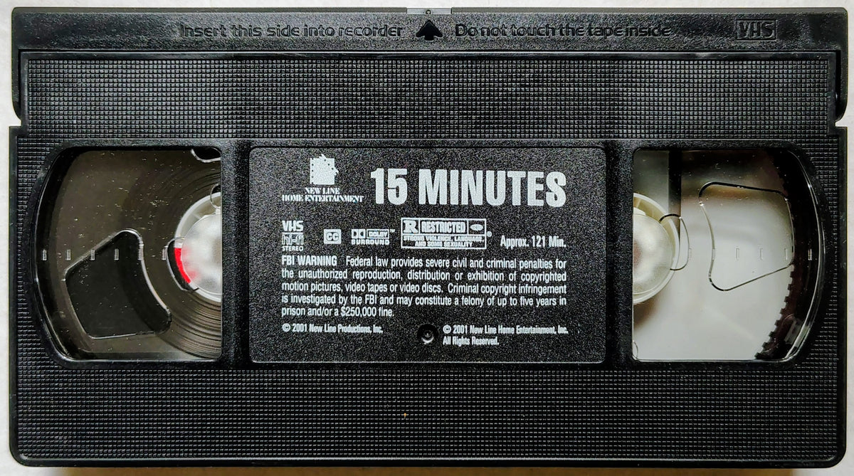 15 Minutes - VHS (*Not Graded; see notes/photos)