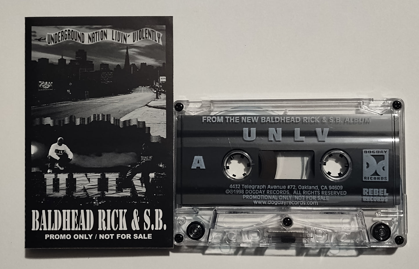 Baldhead Rick & S.B. - "UNLV" - CASSETTE TAPE (Promo) VG+/VG+
