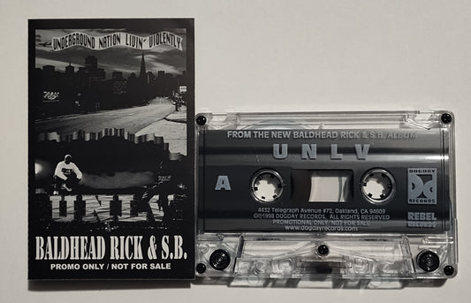 Baldhead Rick & S.B. - "UNLV" - CASSETTE TAPE (Promo) VG+/VG+