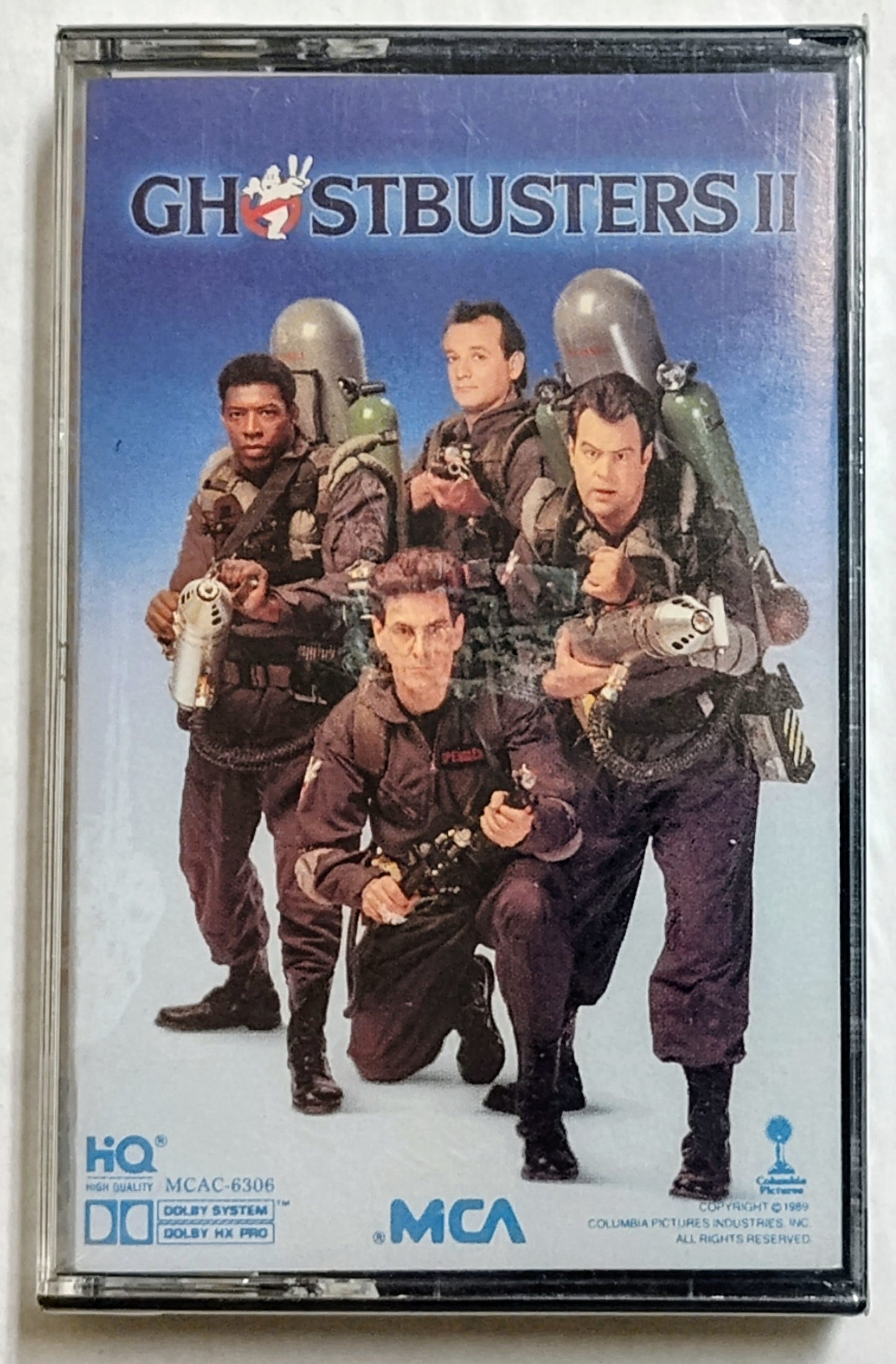 Various Artists - “Ghostbusters II Soundtrack” - CASSETTE TAPE VG+/M (Sealed with hype sticker; cracked case)