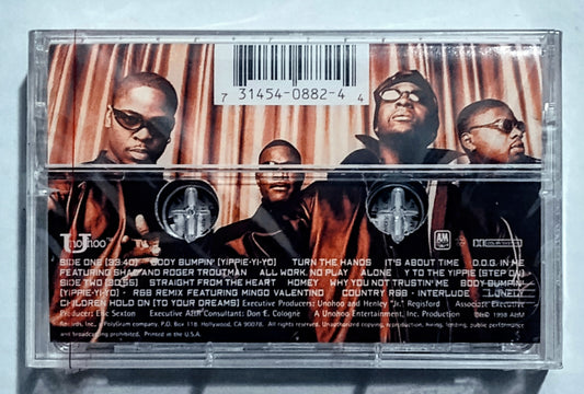 Public Announcement - “All Work, No Play” - CASSETTE TAPE NM/M (Sealed; clean hole torn in cellophane)