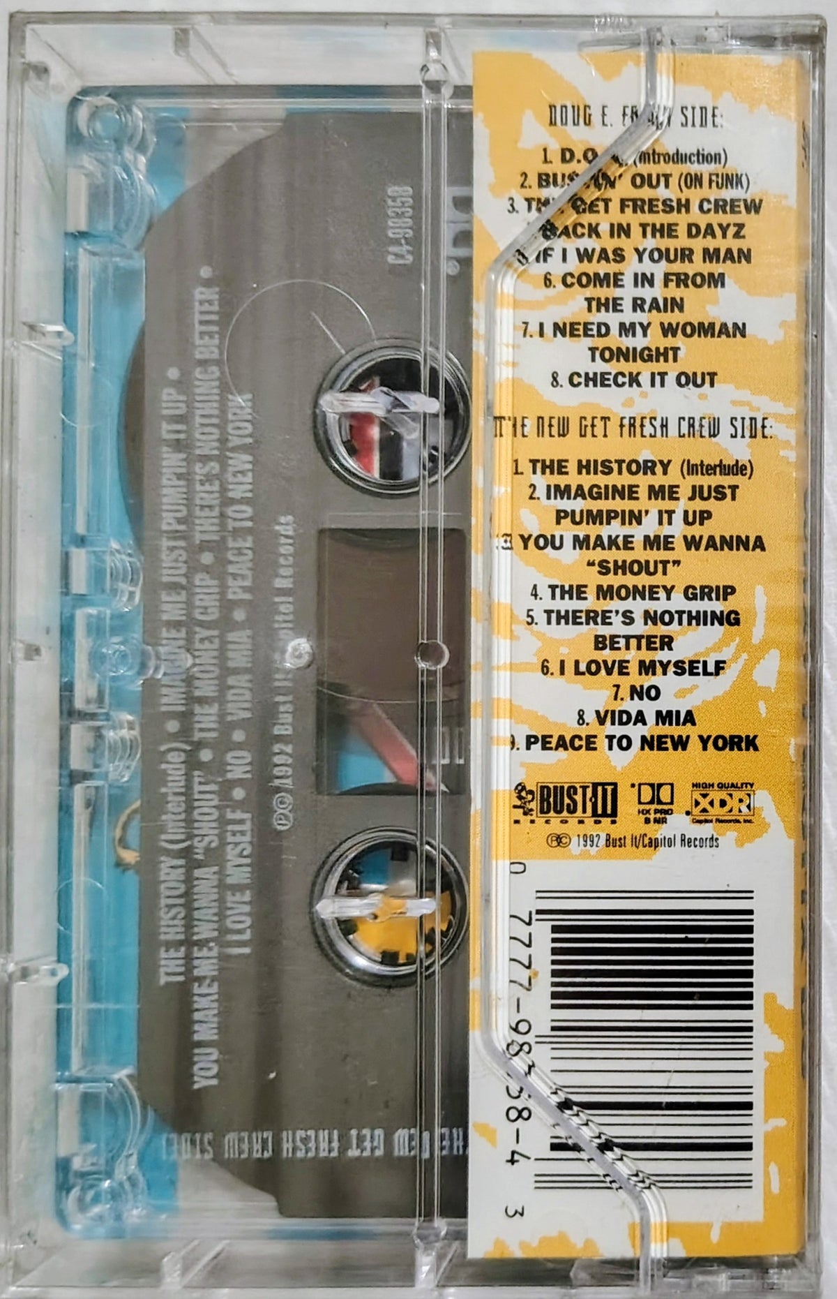 Doug E. Fresh And The New Get Fresh Crew - "Doin' What I Gotta Do" - CASSETTE TAPE NM/M (Sealed w/ hype sticker; price written on cellophane)