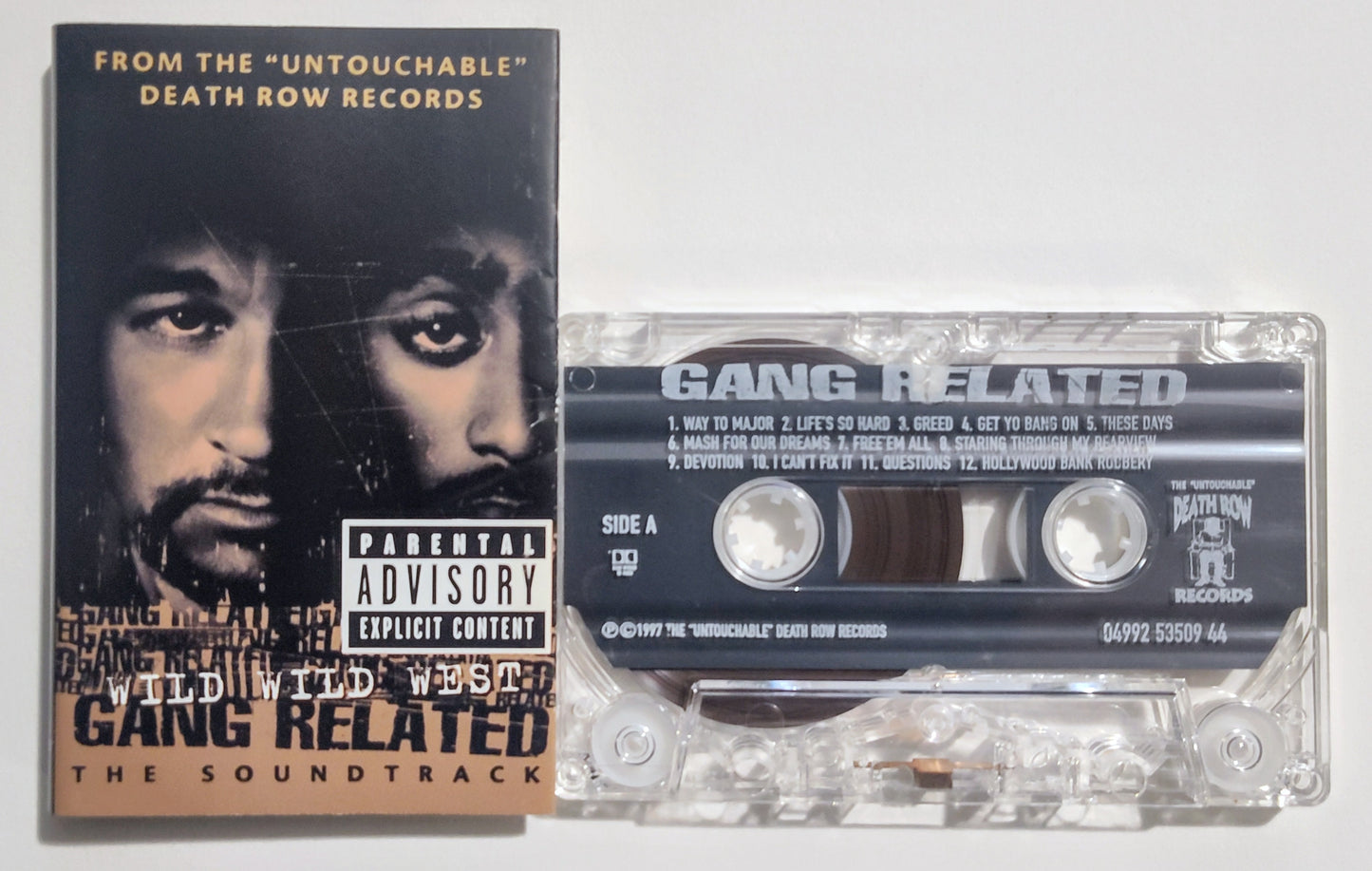 Various Artists - "Gang Related Soundtrack" - CASSETTE TAPE (DOLBY HX PRO B NR) VG/VG+