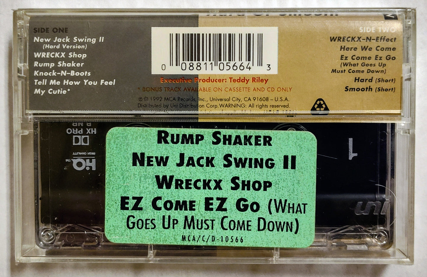Wreckx-N-Effect - “Hard Or Smooth” - CASSETTE TAPE M/M (Sealed with hype sticker on back)