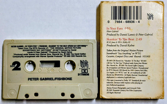 Peter Gabriel/ Fishbone - “In Your Eyes/ Skankin’ To The Beat” - CASSETTE TAPE (Single) G+/VG