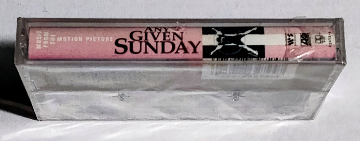 Various Artists - “Any Given Sunday Soundtrack” - CASSETTE TAPE NM/M (Sealed; hole in cellophane on spine; lightstruck spine)