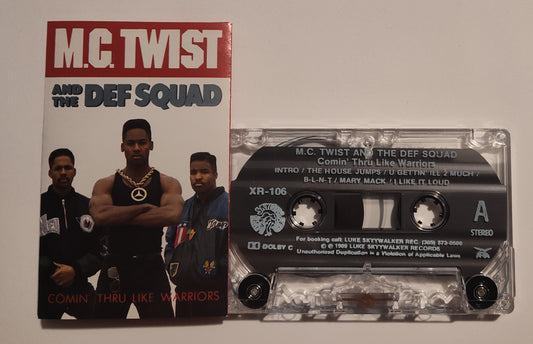 M.C. Twist And The Def Squad - "Comin' Through Like Warriors" - CASSETTE TAPE (Stereo; DOLBY C NR) NM/NM