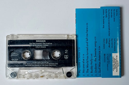 Weezer - "Weezer (aka "The Blue Album")" - CASSETTE TAPE (BMG Club; DOLBY HX PRO B NR) G+/G+