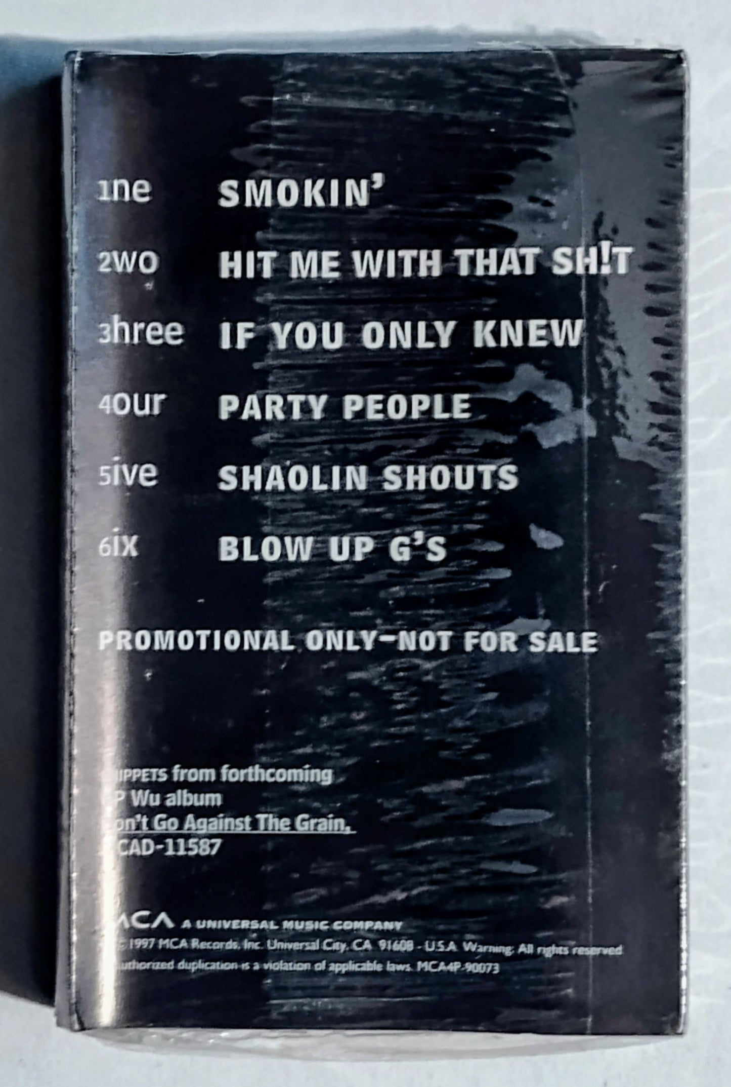 GP Wu - "The Next Era Of Wu (Snippets)" - CASSETTE TAPE VG+/M (Sealed; light wear to sleeve)