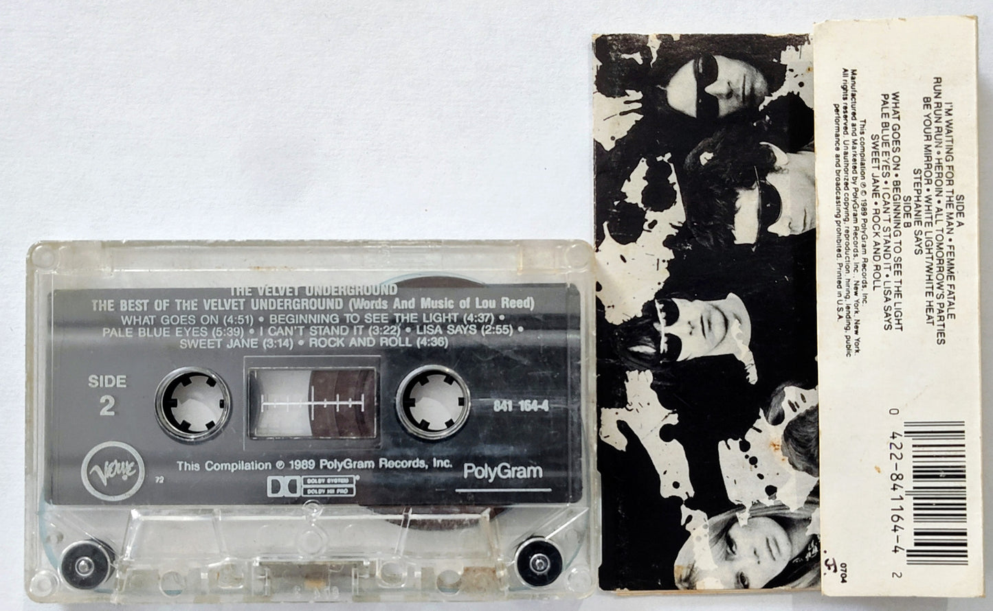 Velvet Underground, The - “The Best Of” - CASSETTE TAPE VG/G+