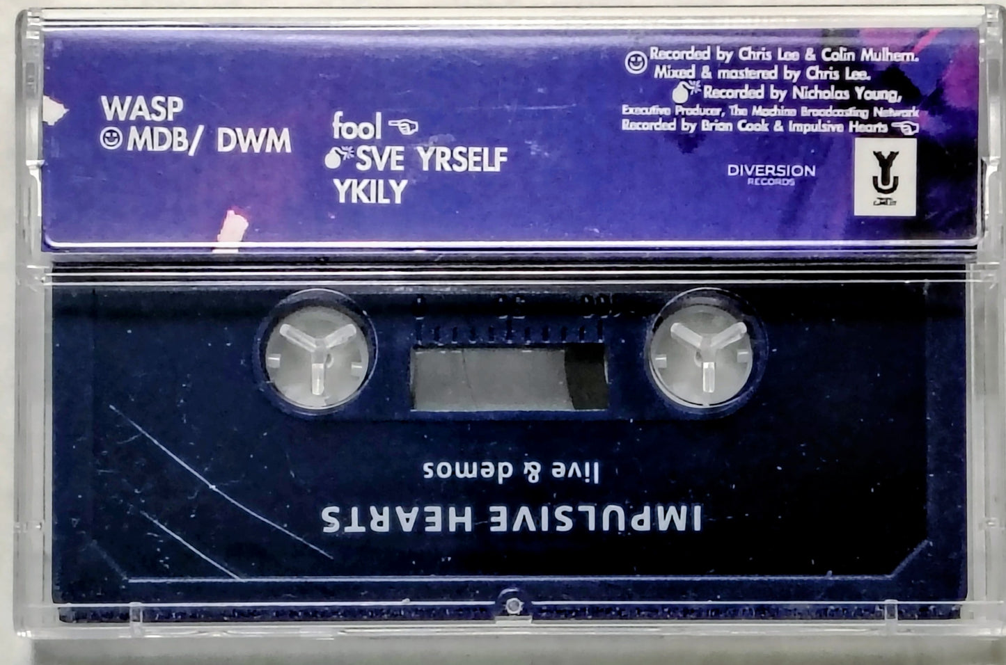 Impulsive Hearts - “Live & Demos” - INDIE CASSETTE TAPE M/M (Personal Collection)